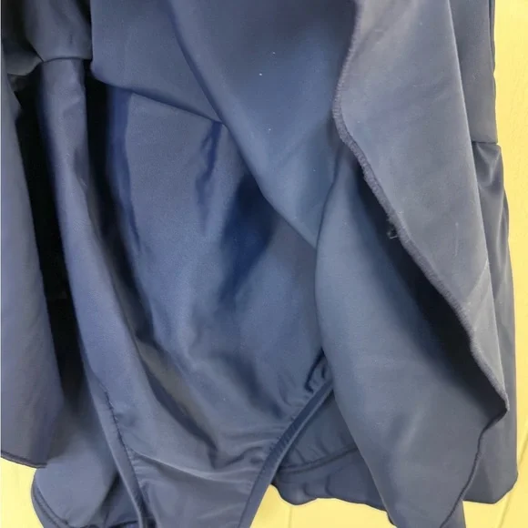 NWT Maxine of Hollywood tankini swim dress Size 10 Navy White - Picture 4 of 7